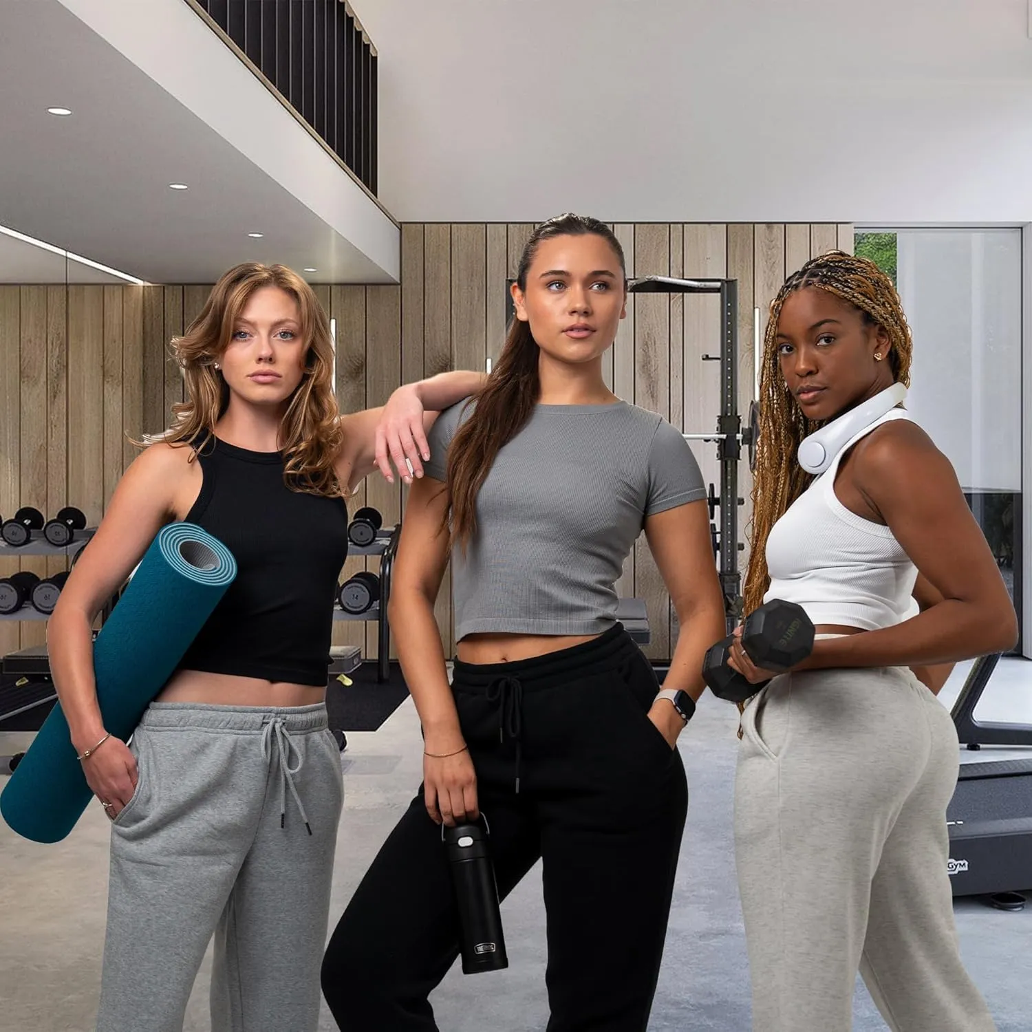 3 Pack Sweatpants Women, Cozy Womens Sweatpants, Fleece Womens Yoga Joggers (Available in Plus)