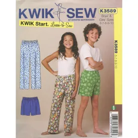Boys & Girls Pajama Pants and Shorts Pattern