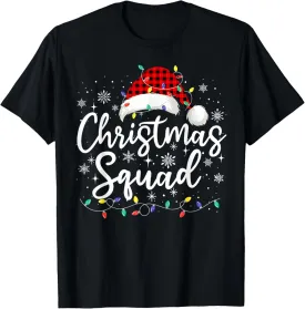 Christmas Squad Family Group Matching Christmas Pajama Party T-Shirt