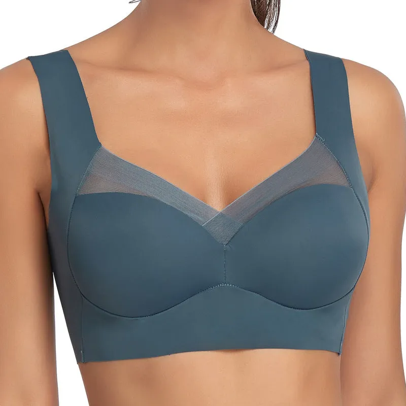Comfort and Support: Plus Size Thin Bra with Push Up Feature