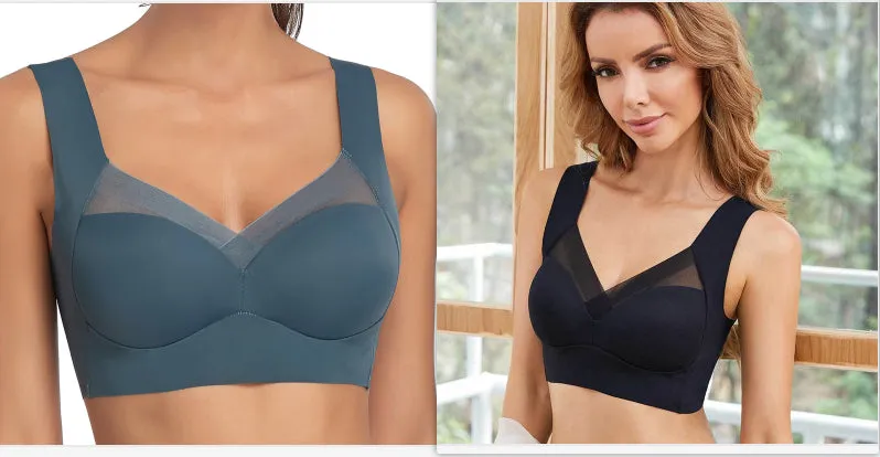 Comfort and Support: Plus Size Thin Bra with Push Up Feature