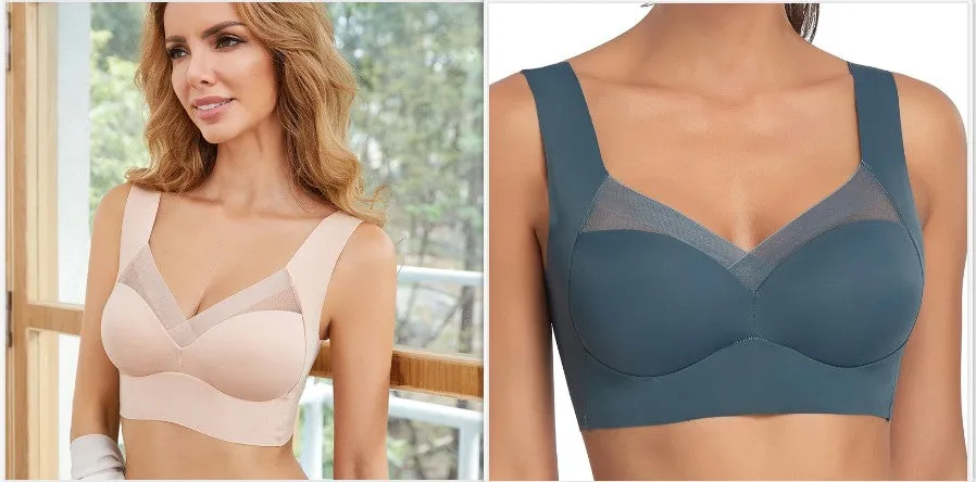Comfort and Support: Plus Size Thin Bra with Push Up Feature