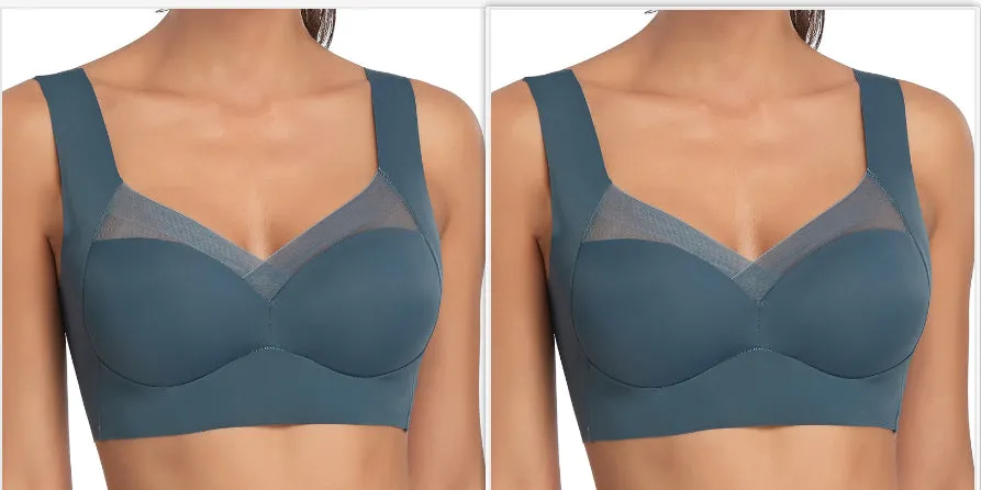Comfort and Support: Plus Size Thin Bra with Push Up Feature