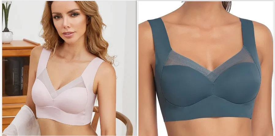 Comfort and Support: Plus Size Thin Bra with Push Up Feature