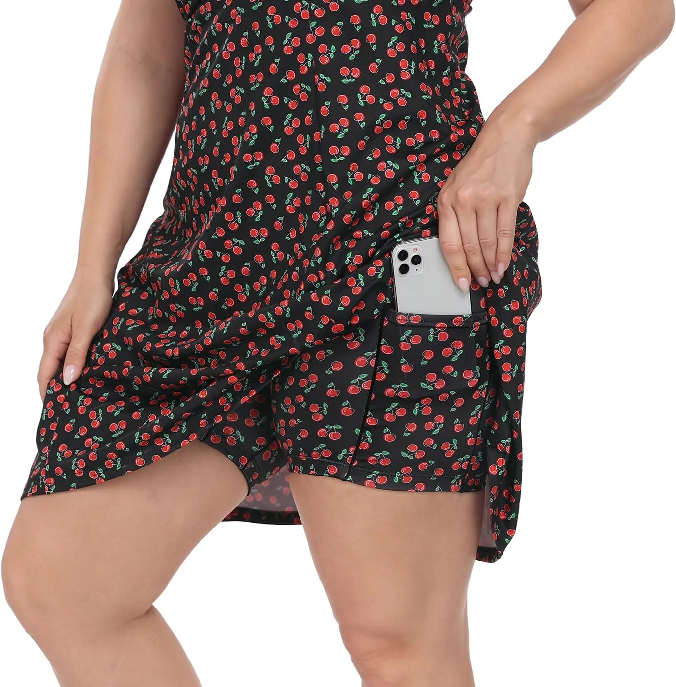 HDE Womens Plus Size Tennis Athletic Workout Dress with Built-in Shorts & Bra