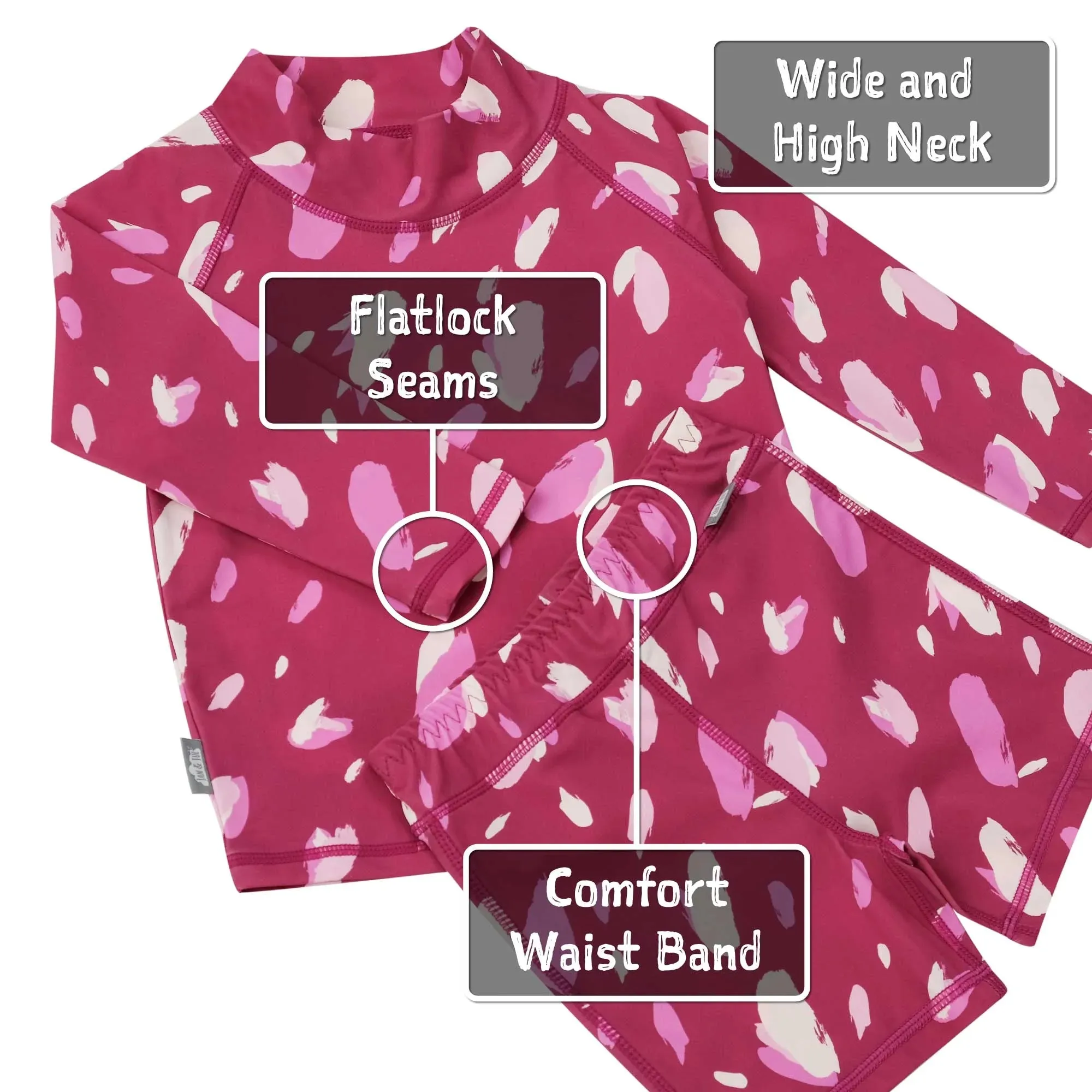 Jan & Jul 2pc Sunsuit - Pink Petals