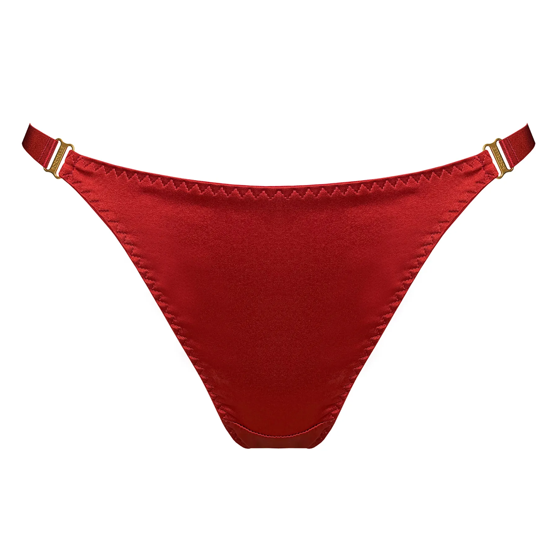 Signature silk thong - red