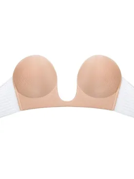 Strapless Silicone Deep U Bra Self-adhesive Gel Sticky Invisible Bra Bra Backless Dress Nude Bra