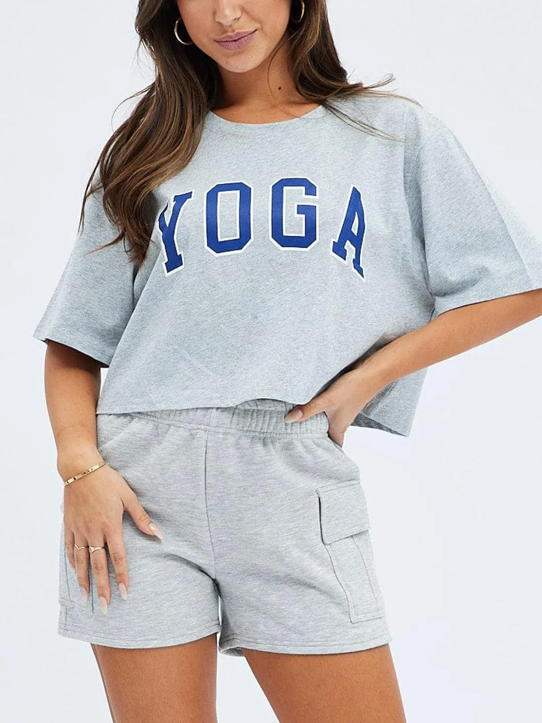 Women Workout Fitness Lounge Comfy Sweat Shorts Athletic Running Drawstring Terry Cotton Shorts