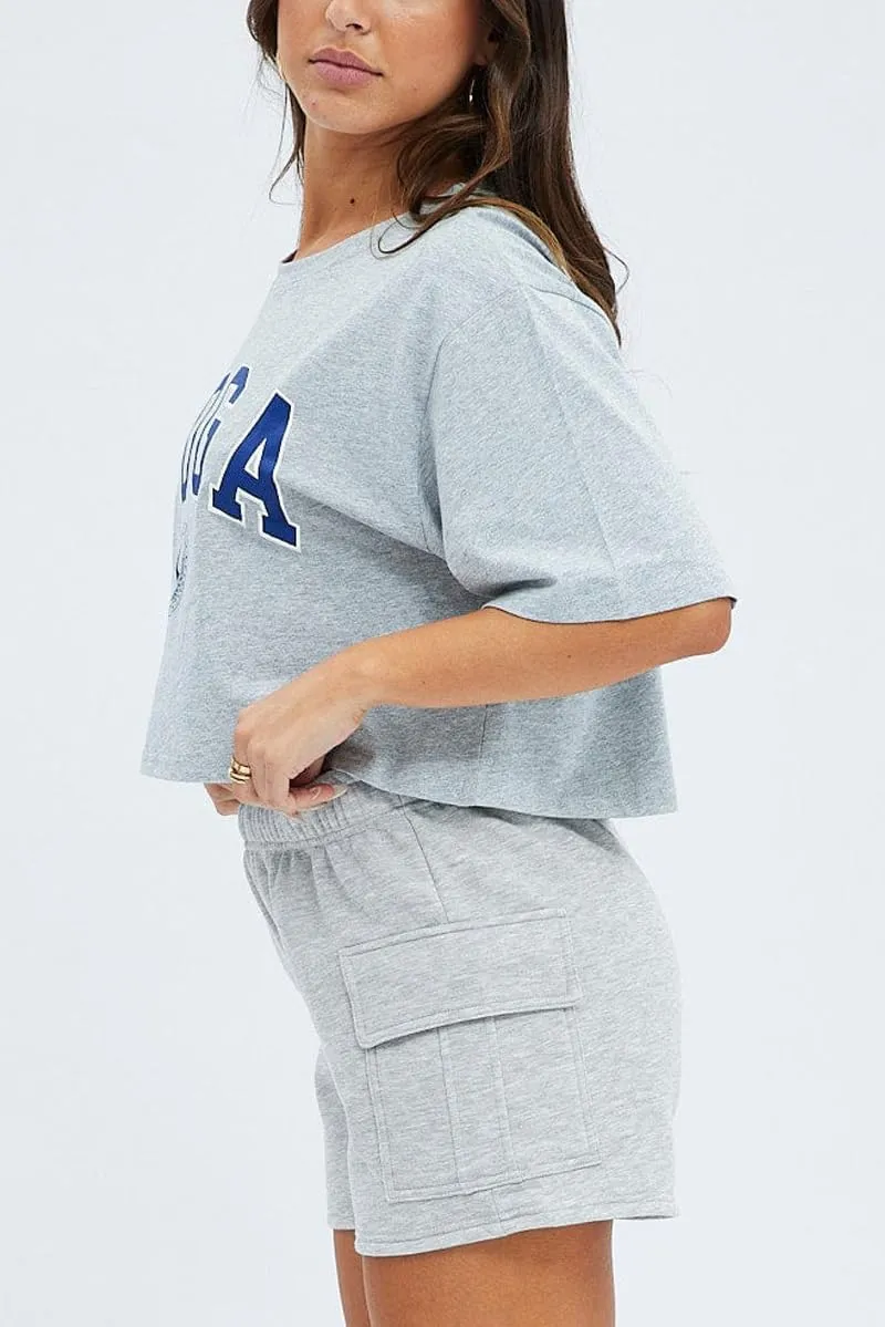 Women Workout Fitness Lounge Comfy Sweat Shorts Athletic Running Drawstring Terry Cotton Shorts