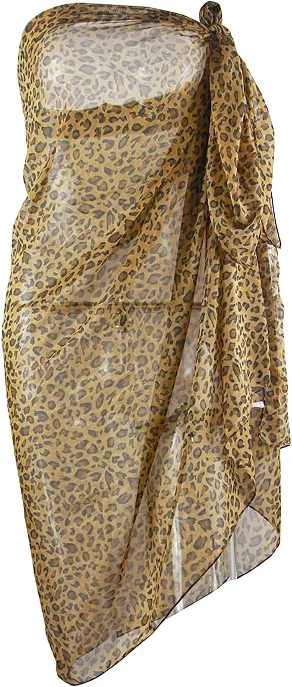 Women's Swimsuit Cover up Sarong Chiffon Beach Bikini Pareo Wrap