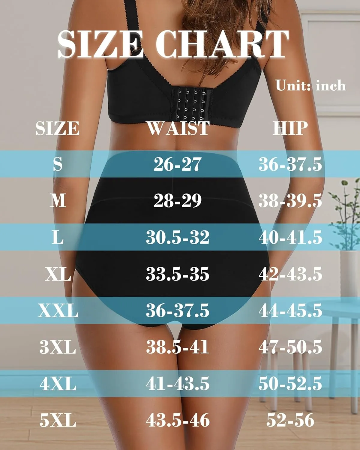 Womens Underwear Cotton High Waisted Panties Full Coverage Postpartum Briefs Soft Stretch Ladies Underpants Multi Pack