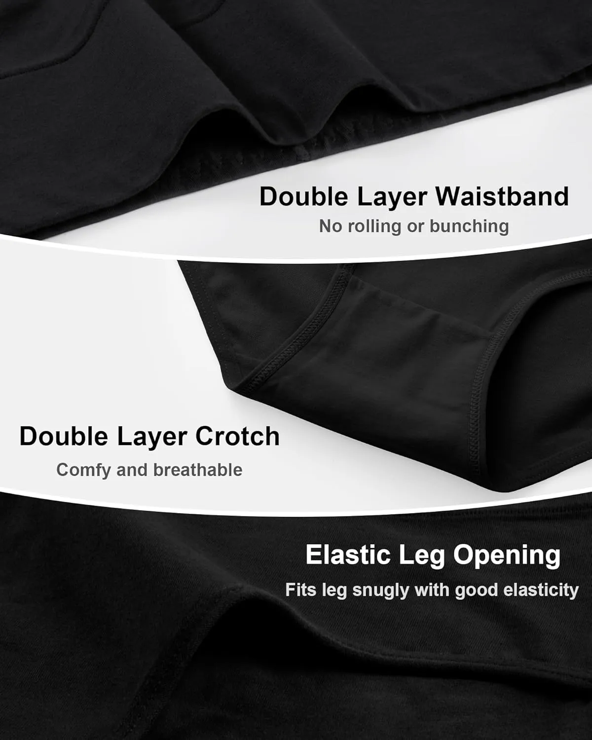 Womens Underwear Cotton High Waisted Panties Full Coverage Postpartum Briefs Soft Stretch Ladies Underpants Multi Pack